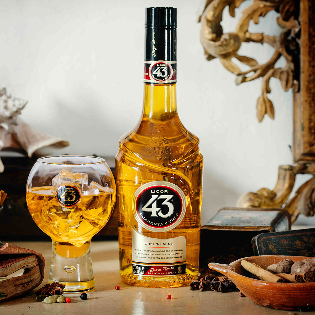 Licor 43 4er Set Cuarenta y Tres Likör 4x 0,7l (31% Vol) Liquor 43er- [Enthält Sulfite]