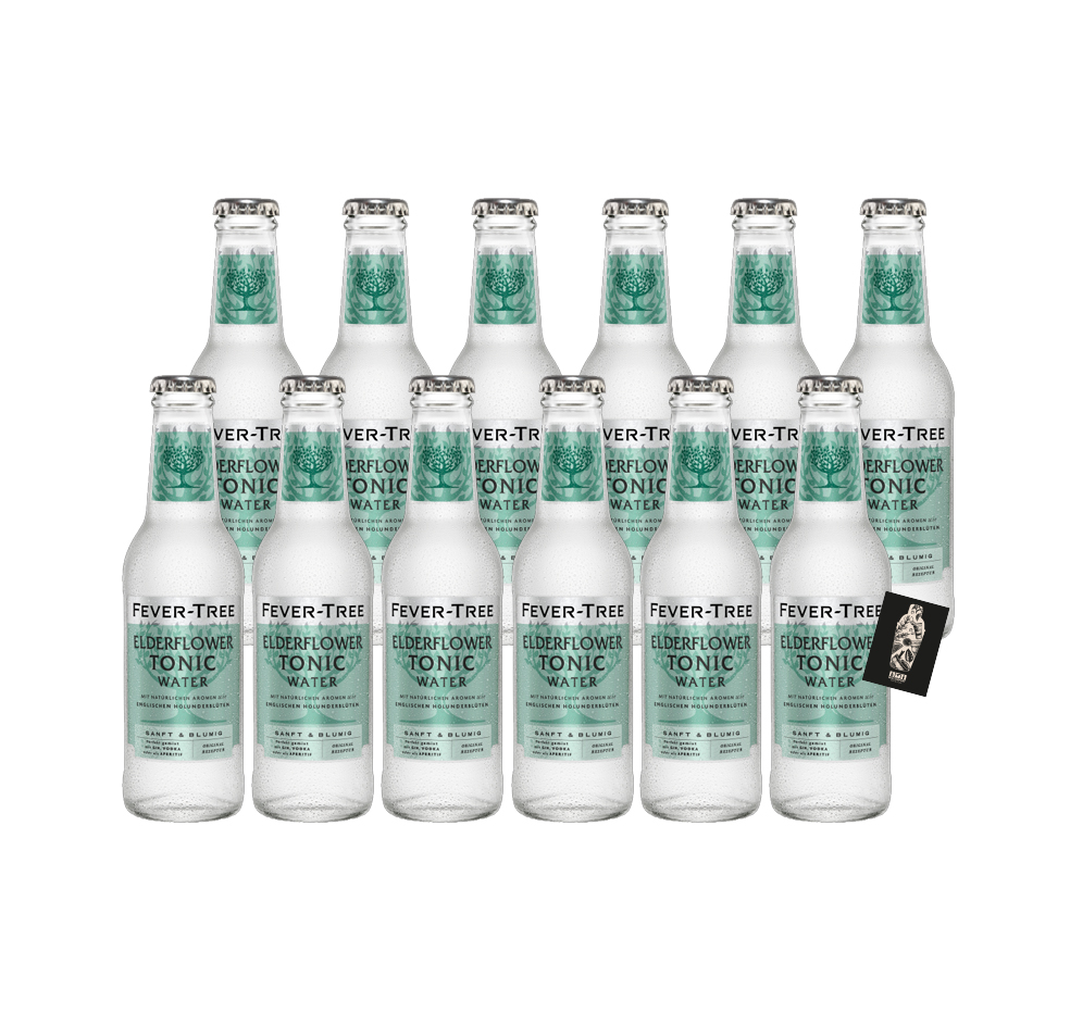 Fever-Tree Elderflower Tonic Water 12er Set 12x200ml inkl. Pfand MEHRWEG