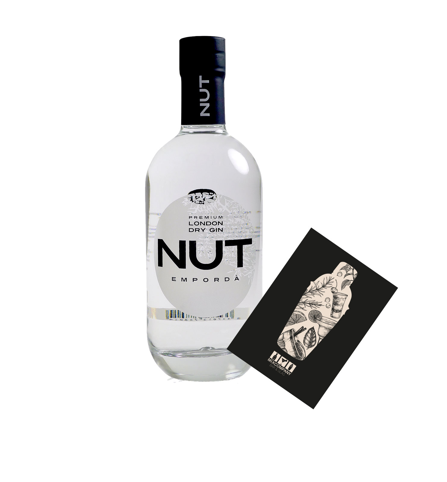 NUT Emporda London Dry Gin 0,7L (45% Vol) 13 Botanicals NUT Distillery- [Enthält Sulfite]