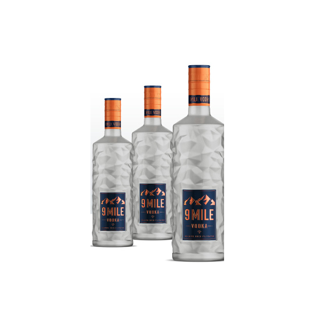 9 Mile Vodka Wodka 1L (37,5% Vol)- [Enthält Sulfite]