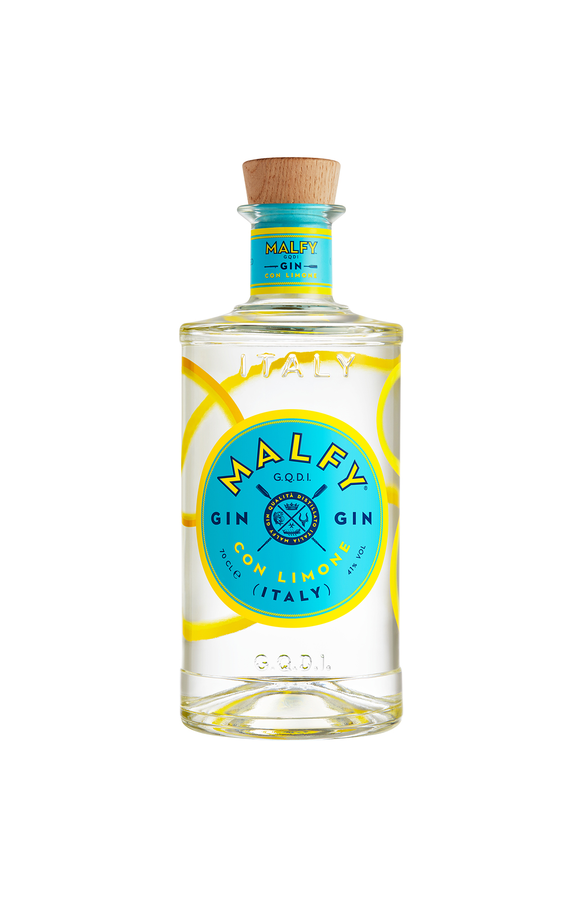 Malfy Gin con Limone (Zitrone) 0,7l - 700ml (41% VOL) - [Enthält Sulfite]