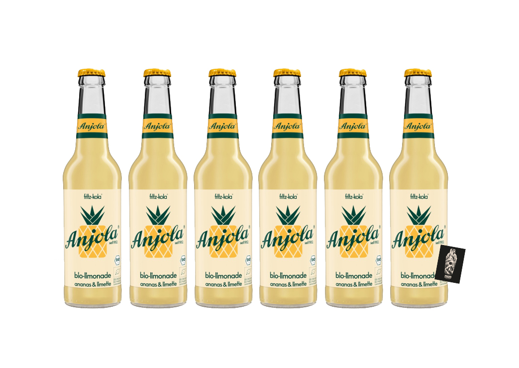 Fritz-Kola 6er-Set Anjola Ananas & Limette Bio-Ananas-Limette 6x 0,33L inkl. Pfand MEHRWEG