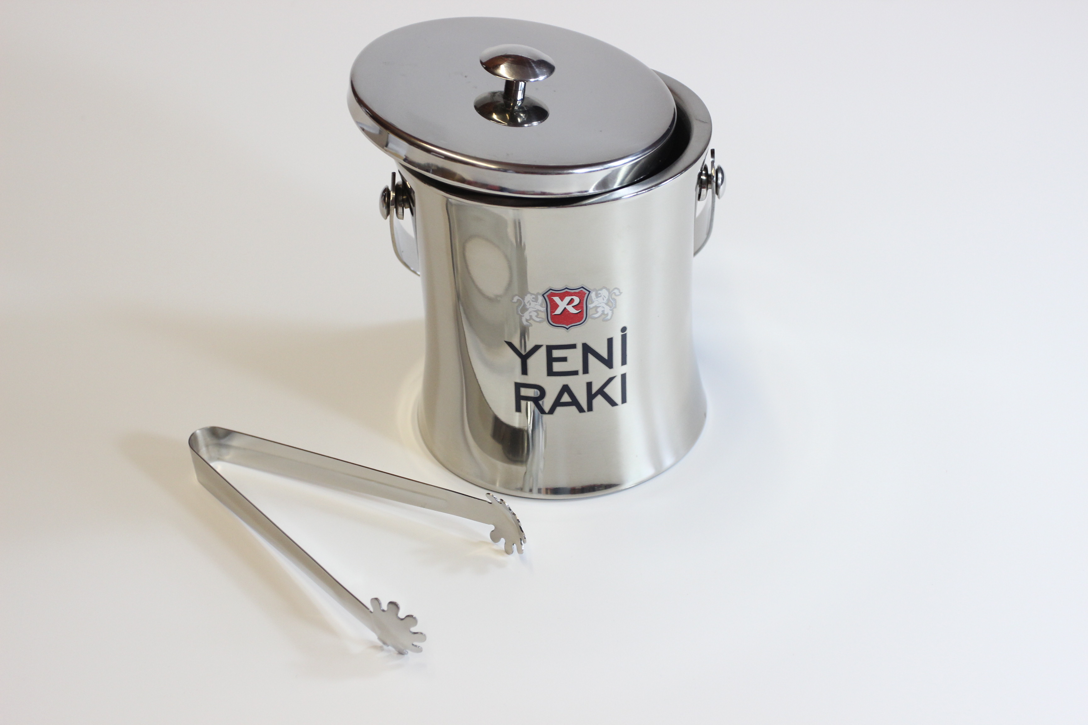 Yeni Raki Eiswürfelbehälter / Eiskübel + Deckel + Eiszange