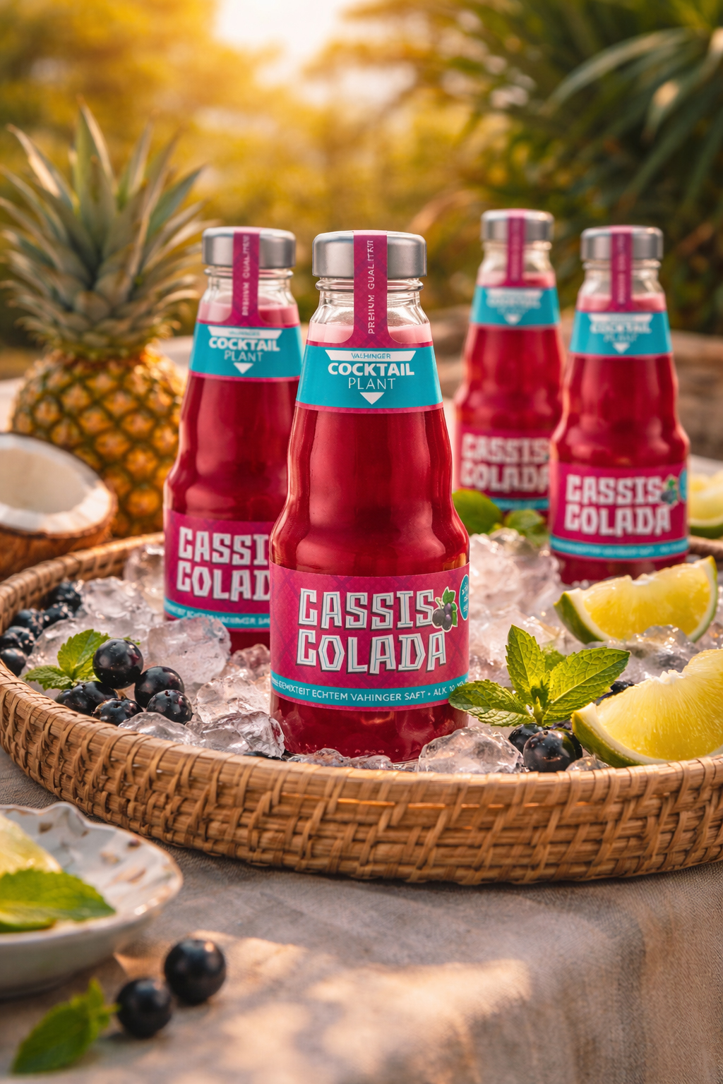 Cocktail Plant Cassis Colada 0,2L – Fruchtiger Fertigcocktail mit Cassis-Note, 10,1% Vol., inkl. Pfand MEHRWEG- [Enthält Sulfite]