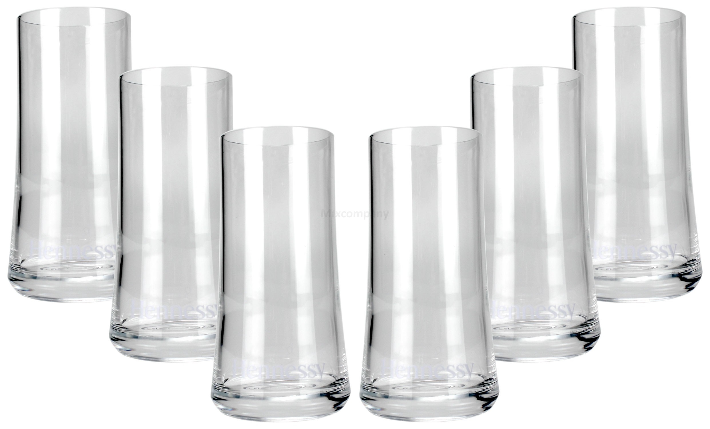 Hennessy Gläser Set- 6 Hennessy Cognac Longdrink Gläser