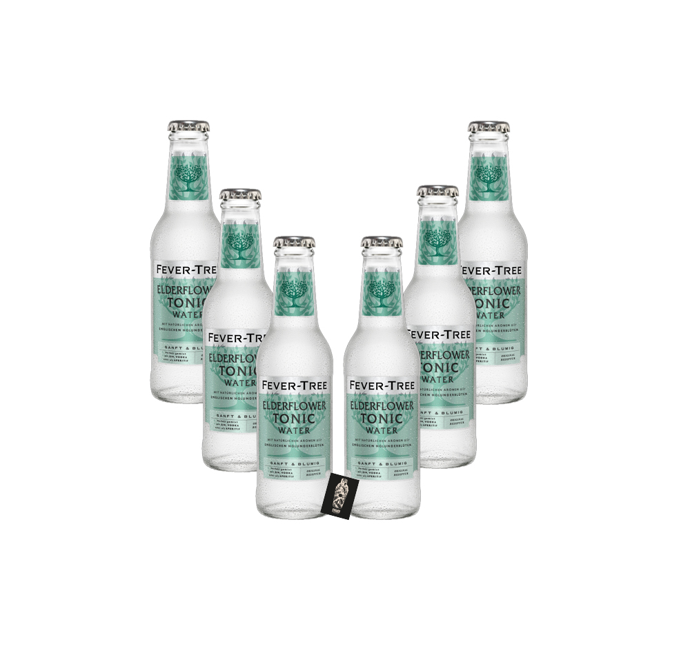 Fever-Tree Elderflower Tonic Water 6er Set 6x200ml inkl. Pfand MEHRWEG