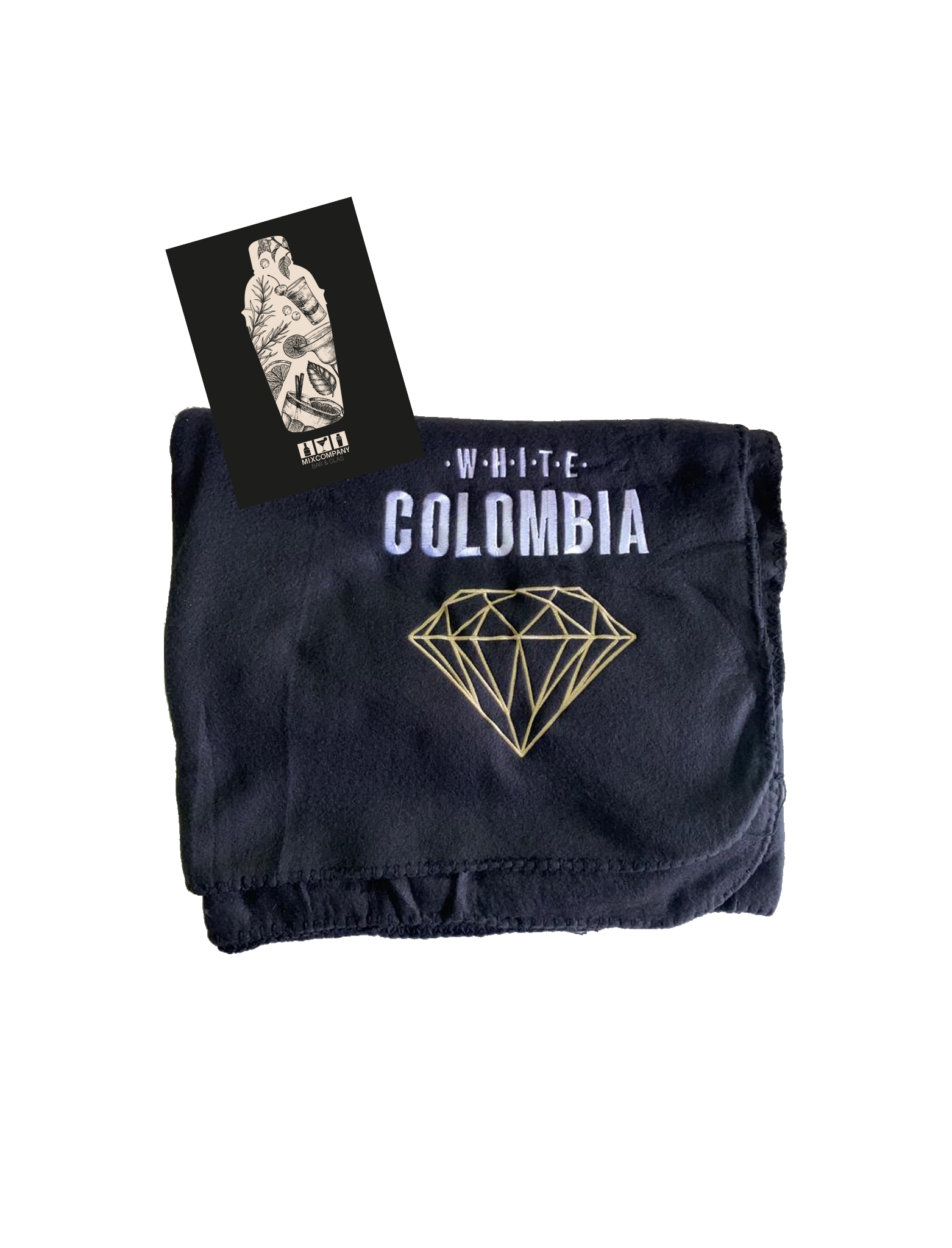 2x White Colombia Decke Schwarz Maße ca: 1.20x1.70 Fleecedecke Kuscheldecke Couchdecke Wohndecken Fleece