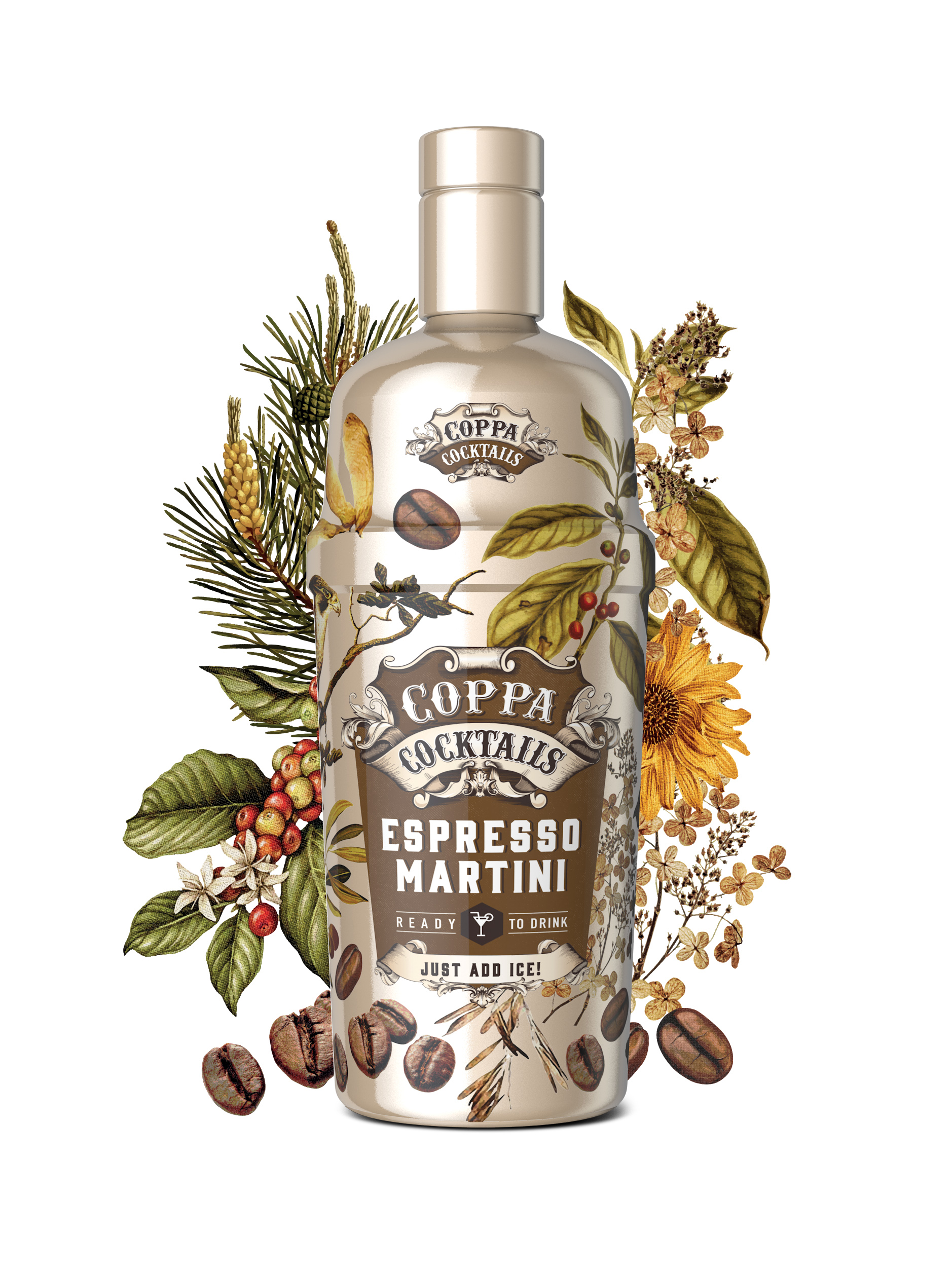 Coppa Cocktails - Espresso Martini 0,7L 14,9% Vol.  Ready to drink Cocktail - [Enthält Sulfite]