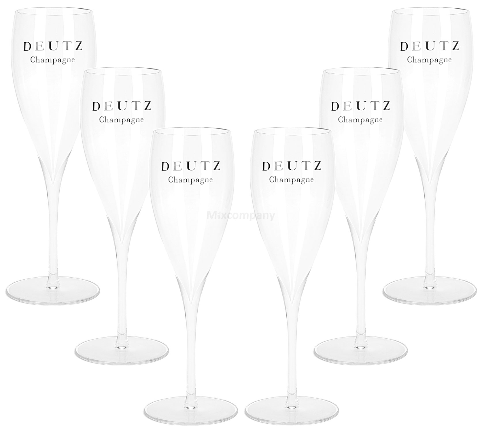 Deutz Champagne Champagner Prosecco Sekt Glas Gläser Set - 6x Champagnergläser