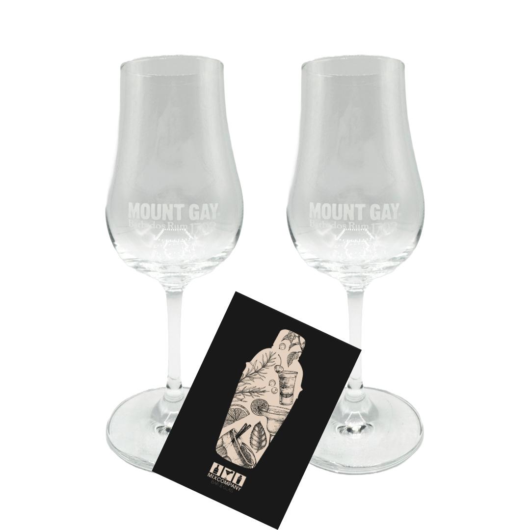 Mount Gay Rum Noising Glas - 2er-Set Tasting Gläser - nicht geeicht