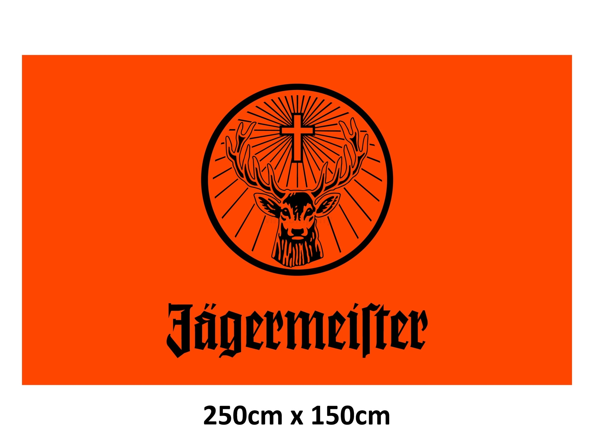 Jägermeister Hissfahne / Fahne 250x150cm Banner