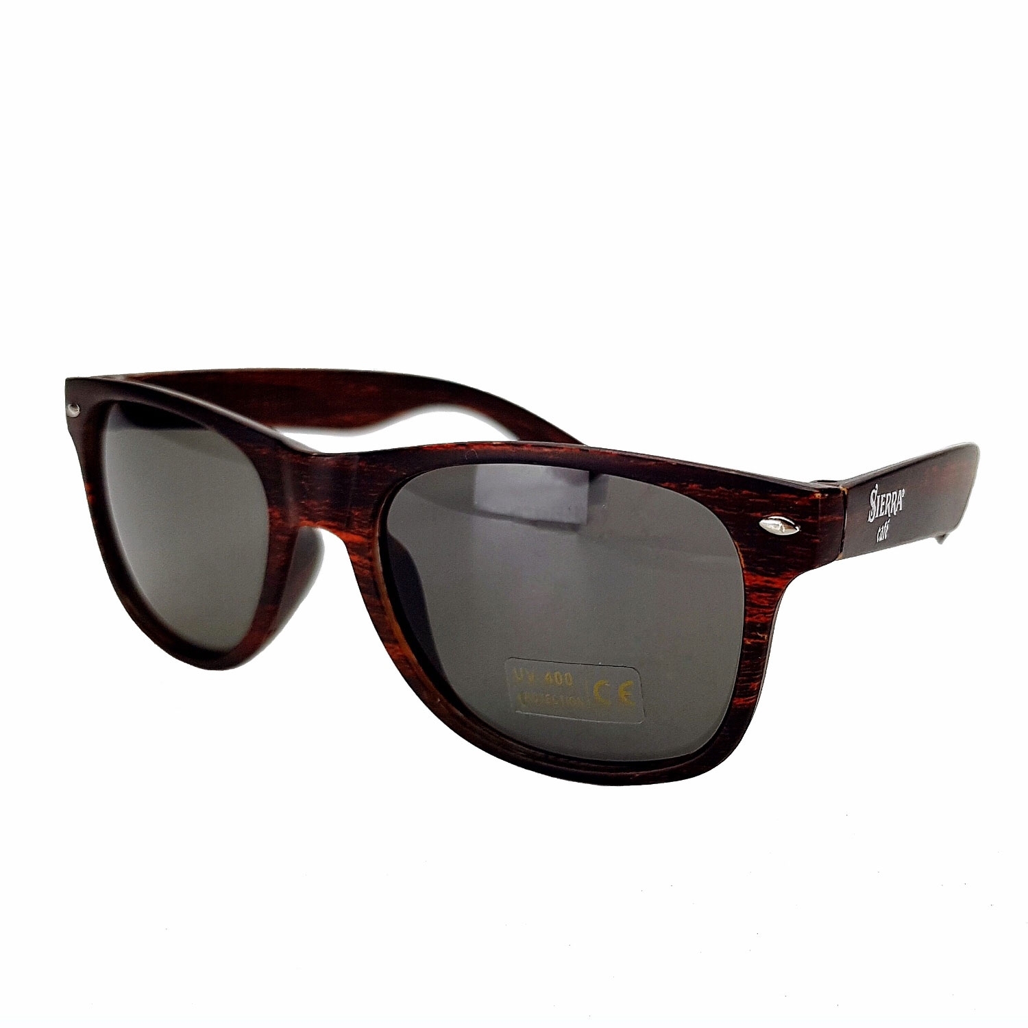 5x Sierra Cafe Sonnenbrille Nerd Brille mit UV 400 Schutz - braun