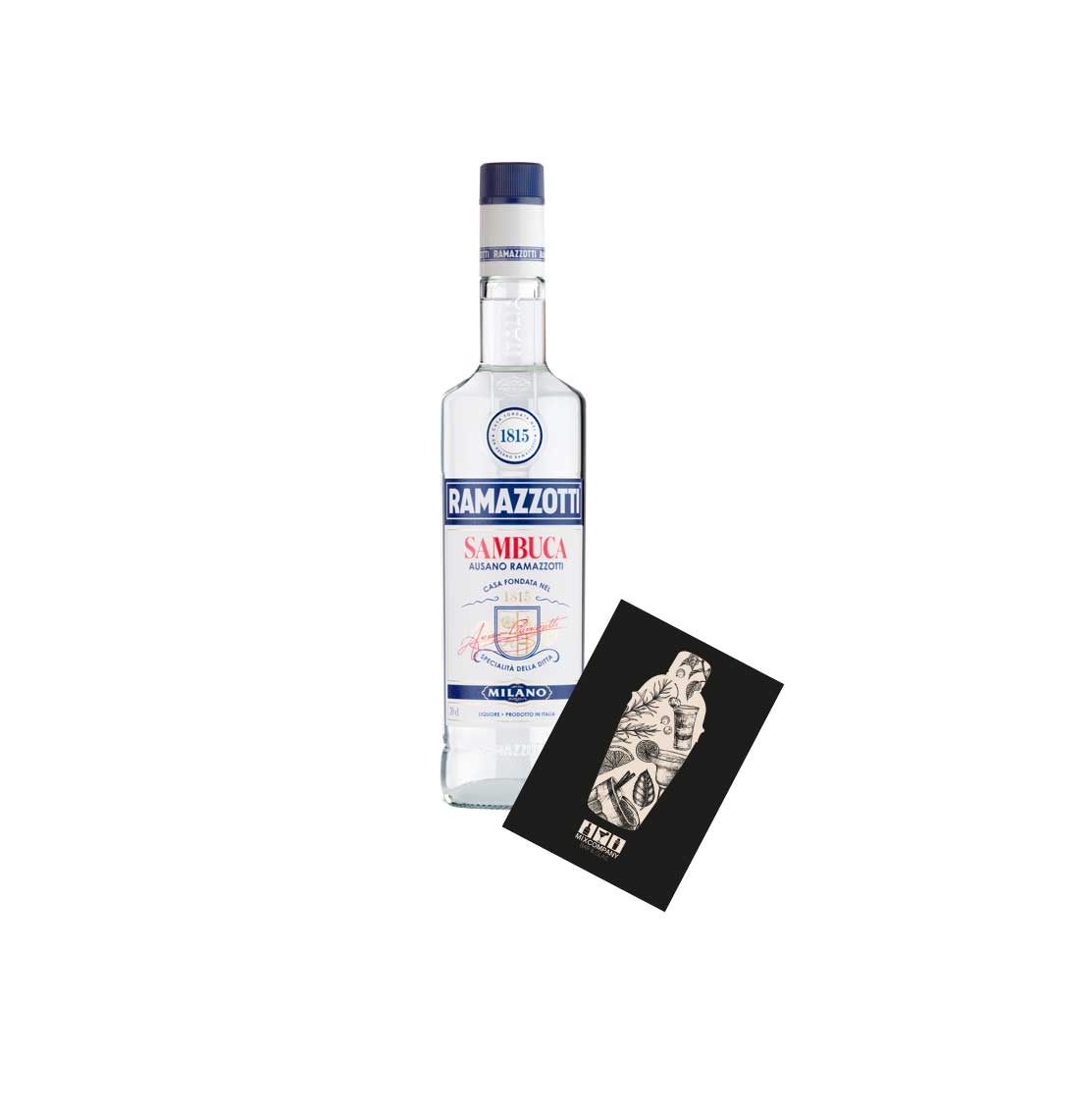 Ramazzotti Sambuca 0,7L (38% Vol) Sambuca Likör Liqueur Milano Italy- [Enthält Sulfite]