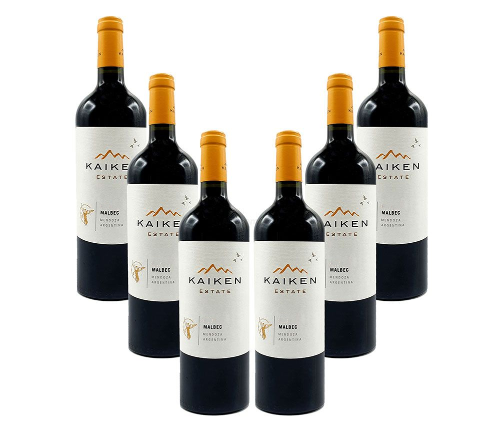 Kaiken Estate 6er Set Malbec Mendoza Argentina 6x 0,75L (14% Vol)- [Enthält Sulfite]