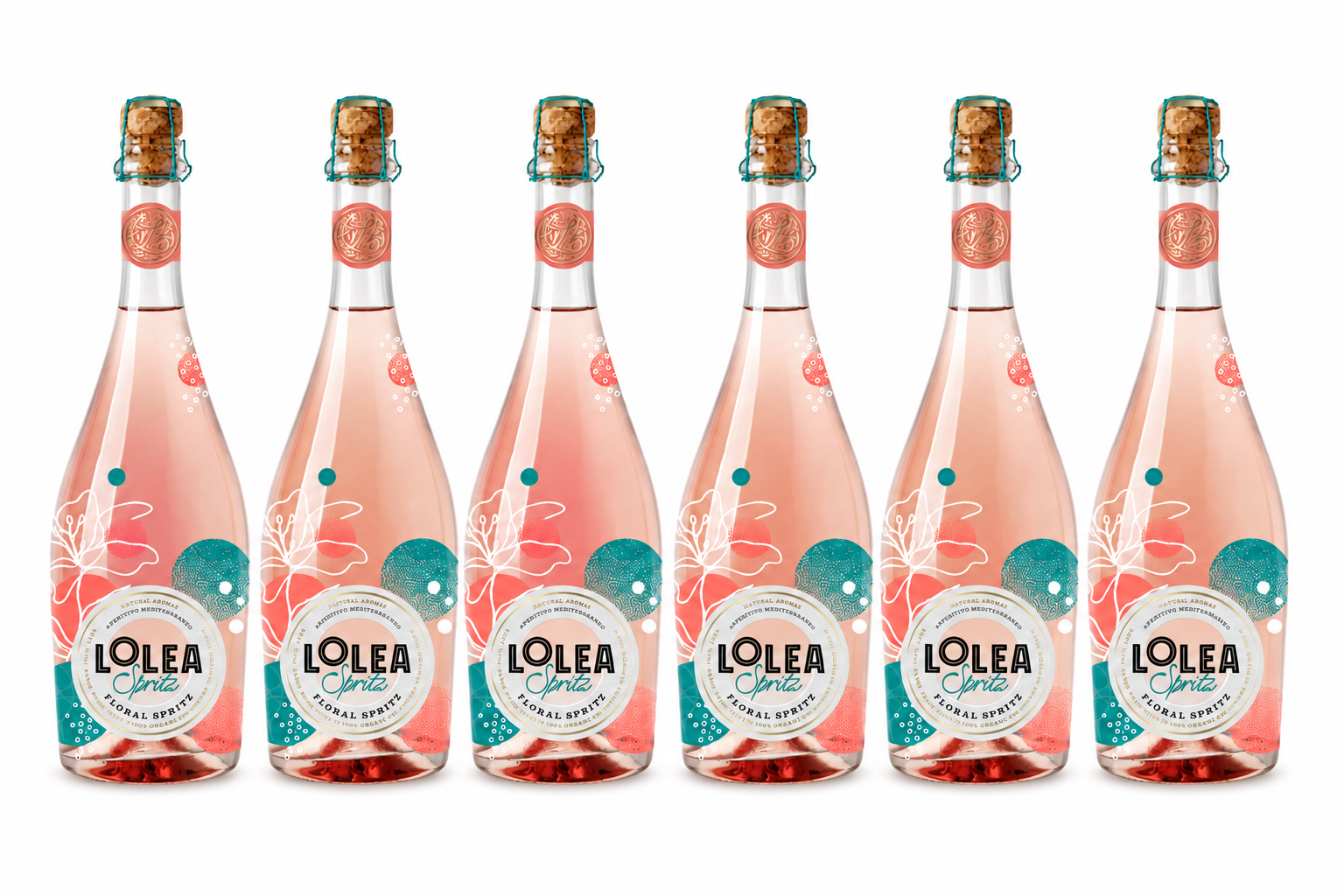 Lolea Floral Spritz Set 6x 0,75 L (8% Vol) - Floraler Aperitif mit Blütennoten - Spritz Ready to Drink [Enthält Sulfite]