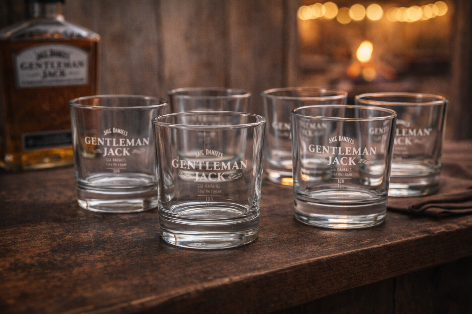 Jack Daniel’s Gentleman Jack Whiskygläser – 6er Set – Original Tumbler – 2cl & 4cl geeicht – Premium Whiskeygläser