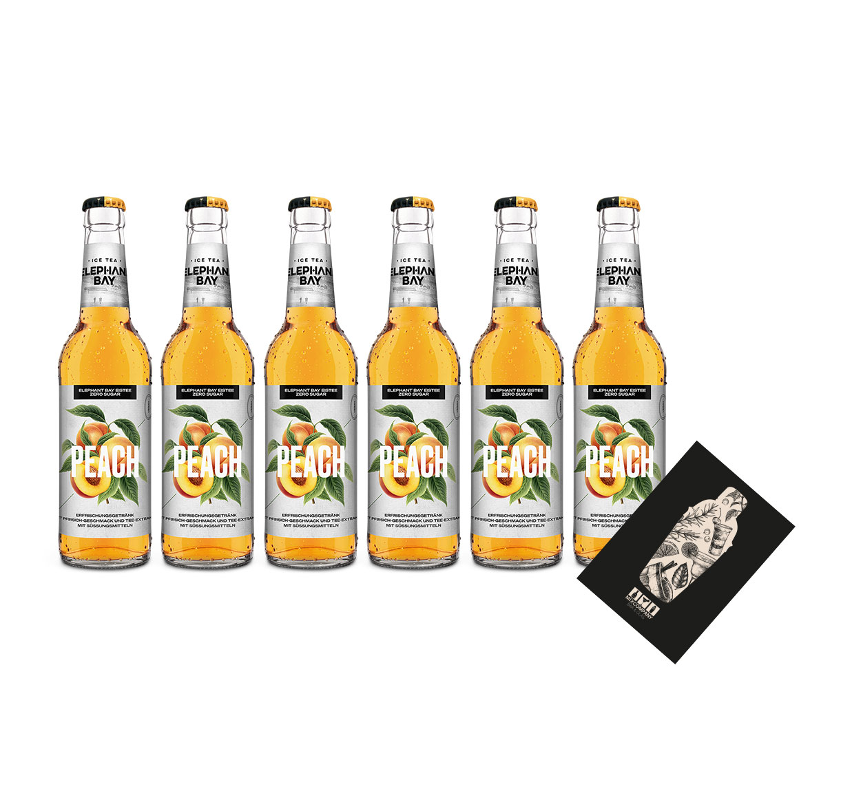 Elephant Bay Peach Zero Ice Tea Set - 6x je 330ml inkl. Pfand - MEHRWEG