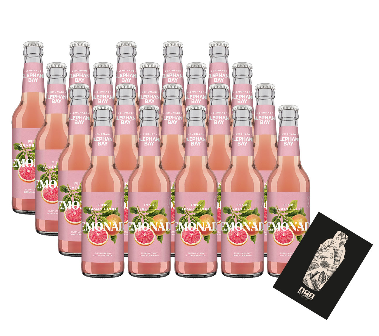 Elephant Bay Pink Grapefruit Lemonade - 20x Elephant Bay Pink Grapefruit je 330ml inkl. Pfand - MEHRWEG