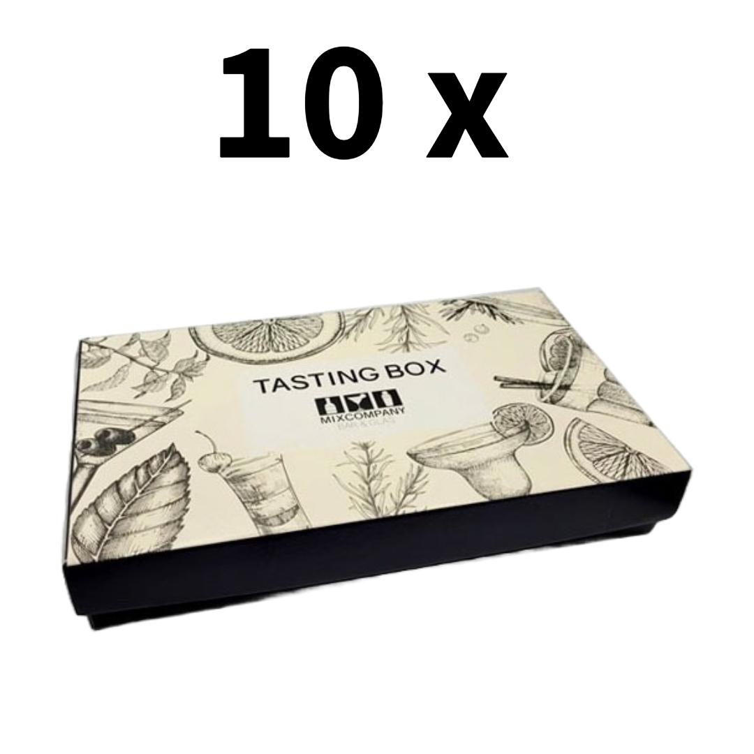 Tasting Box 10er-Set mit 6 Fächern zum Befüllen 10x Tasting Box - Ohne Inhalt 