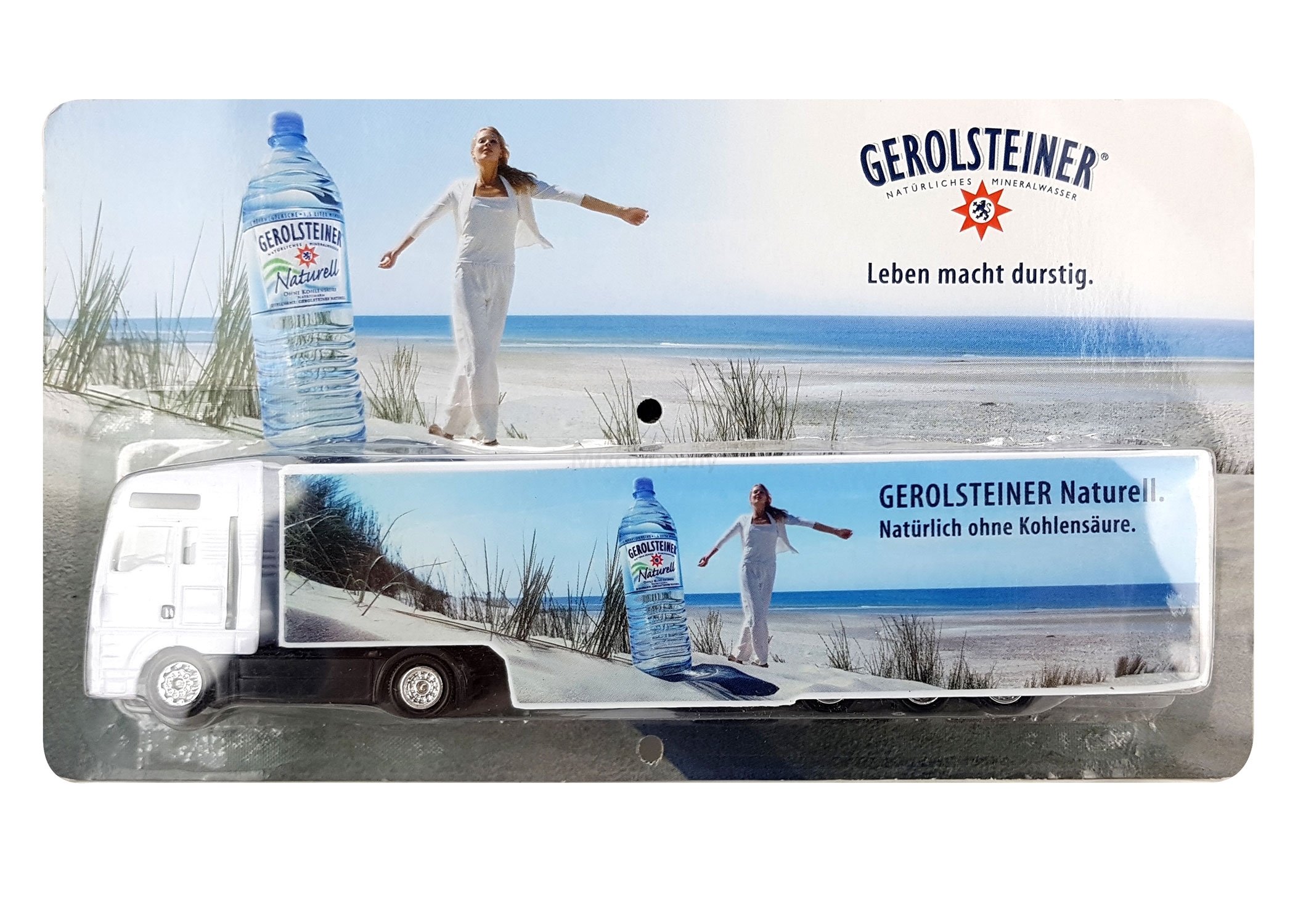 Gerolsteiner Naturell Spielzeug 3 x LKW Wagen