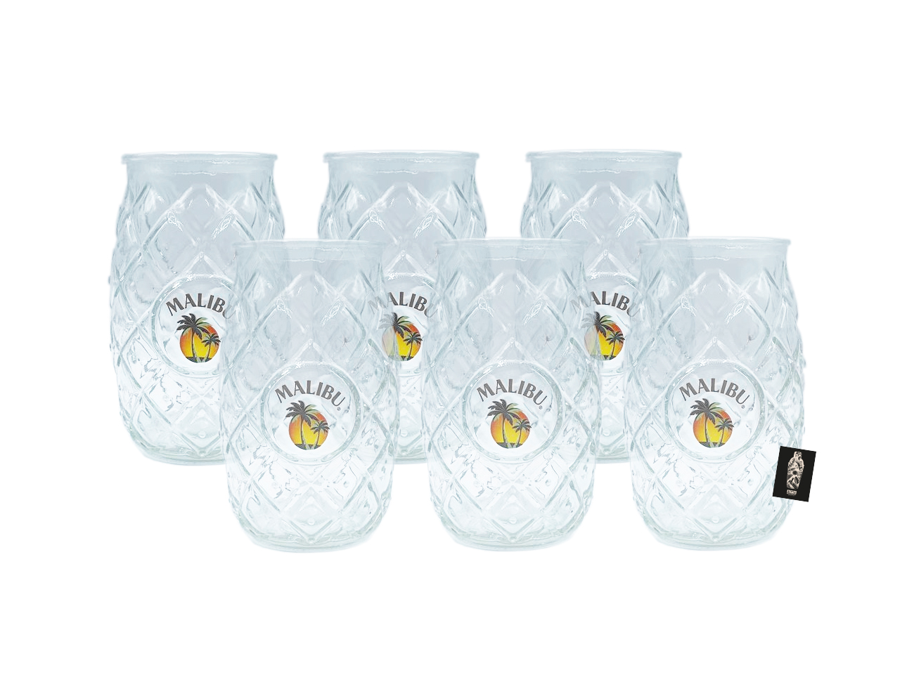 Malibu 6er-Set Glas Gläser Set - 6x Gläser 