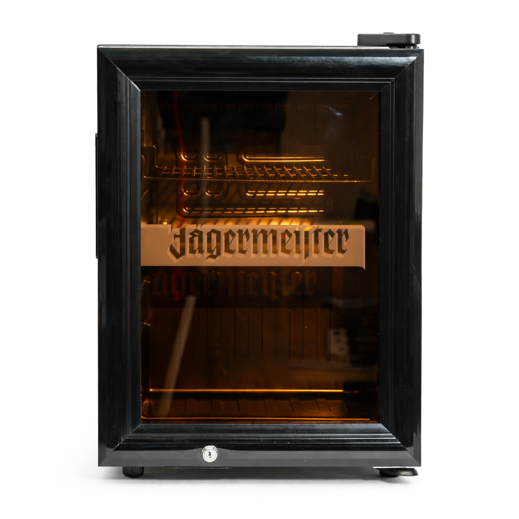 Jägermeister Mini Freezer 21L – Original Mini Kühlschrank / Gefrierschrank 45×52×56,5 cm