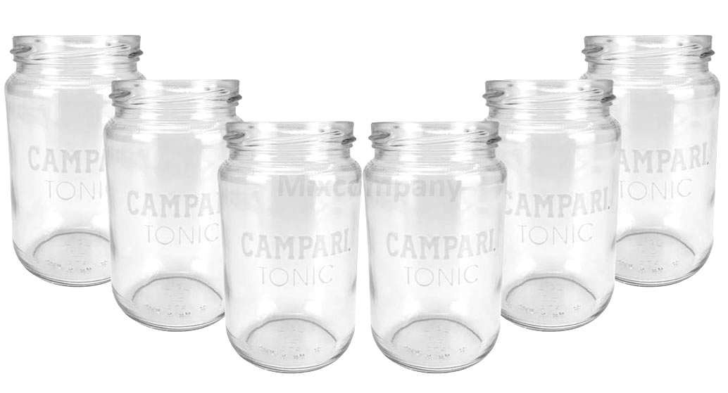 Campari Tonic Lynchglas Longdrinkglas Glas Gläser Set - 6x Cocktailglas